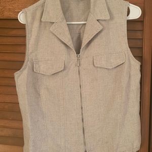 Linen vest top